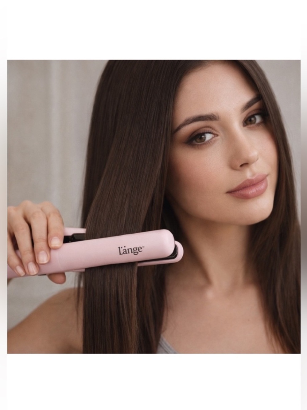 Lange Pink Compact Mini Hair Straightener